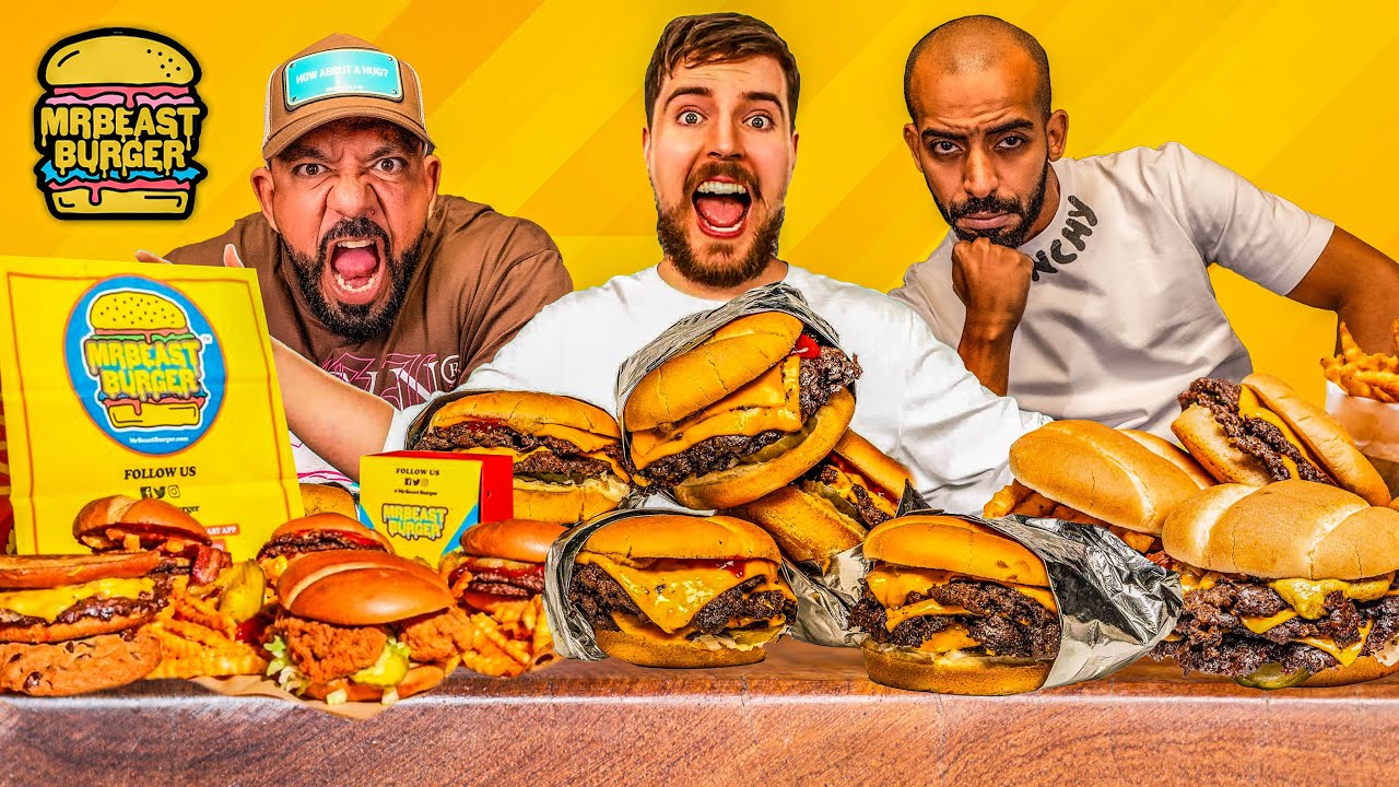 تحدي دبل منيو كامل مستر بيست 🍔 Mr Beast Full Menu X2