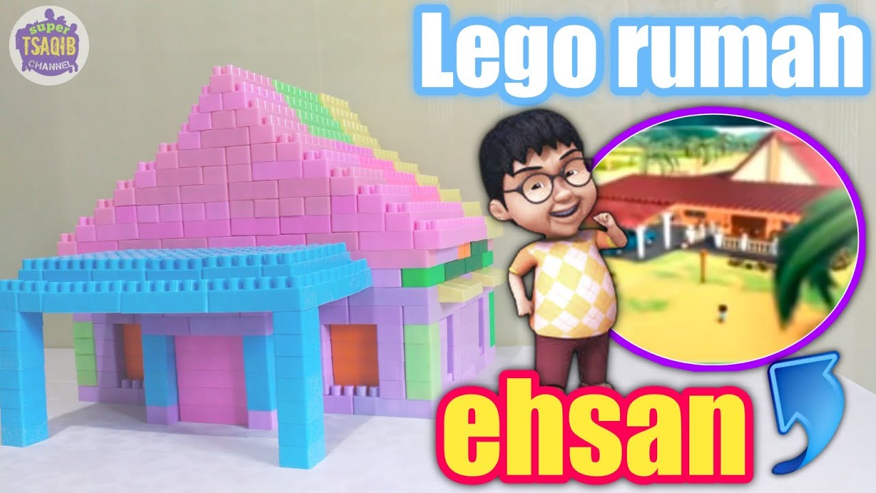Cara membuat Lego rumah Ehsan di film Upin Ipin terbaru 2021