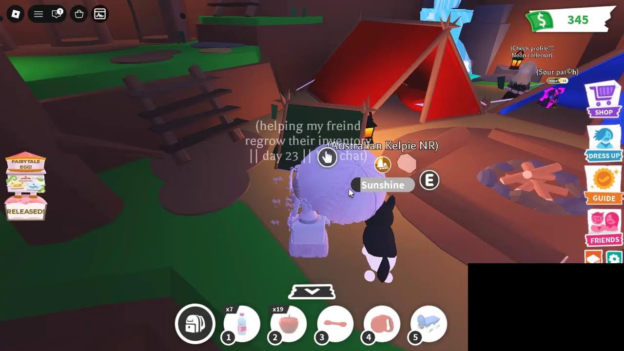 Starting over in AdoptMe to get my friends inventory || Part 23 || MIC IS NOT WORKING!!