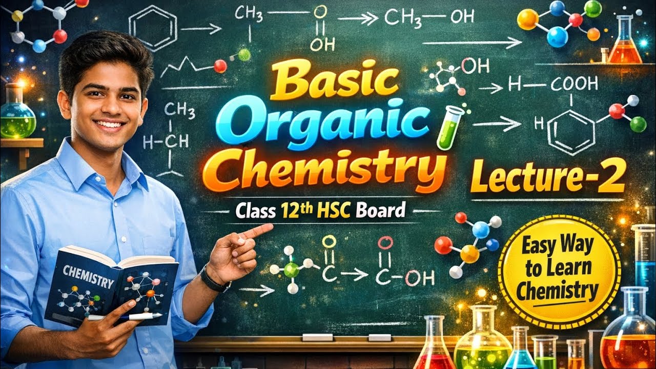 Basic of organic chemistry 🧪 class 12th lecture 2 #class12th#hsc #maharastra #mhcet#jee#chemistry 
