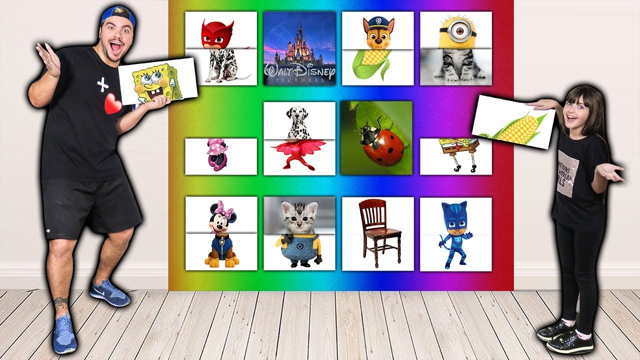 DESAFIO COMPLETE O DESENHO (PJ MASK, PATRULHA CANINA, BOB ESPONJA E MINIONS)