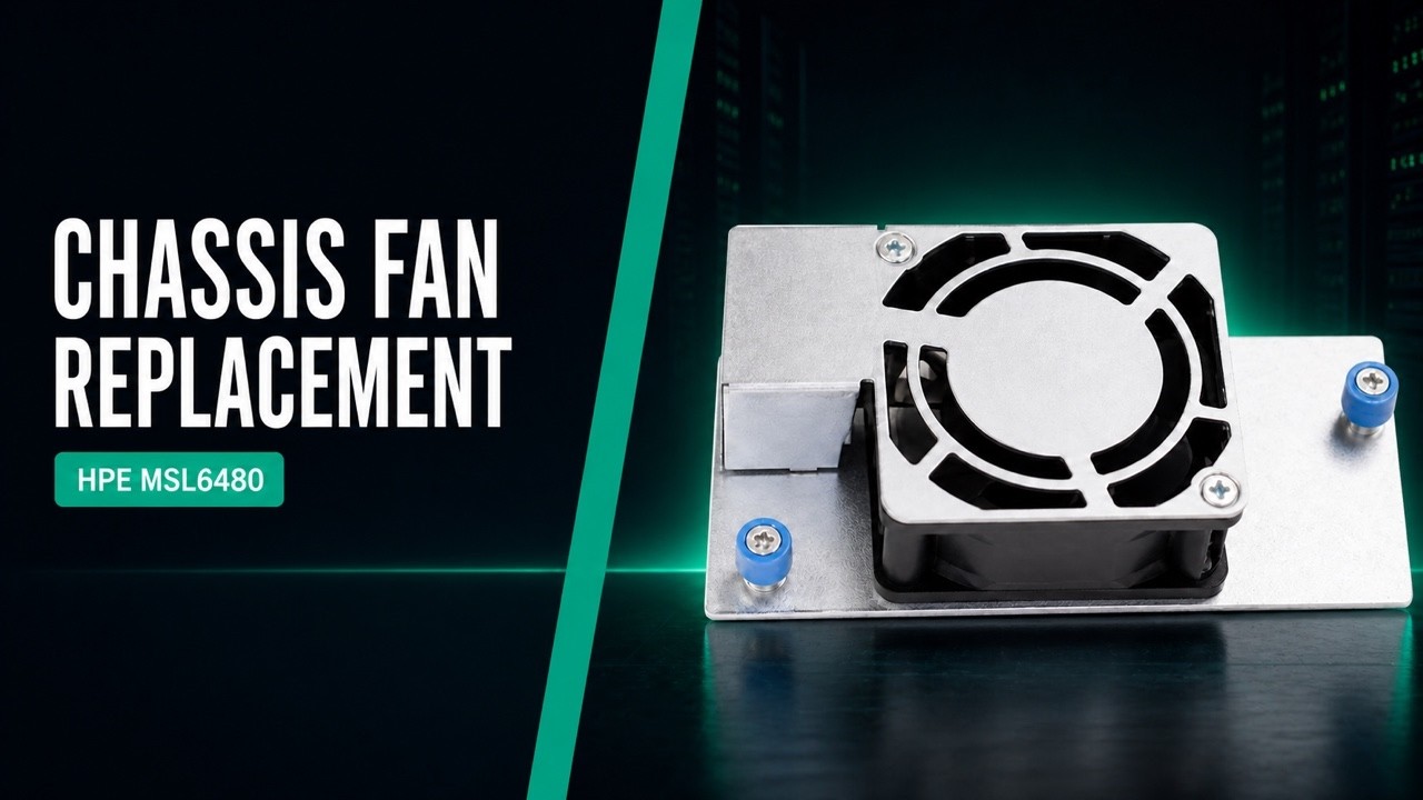 HP MSL6480 Chassis Fan Replacment Video