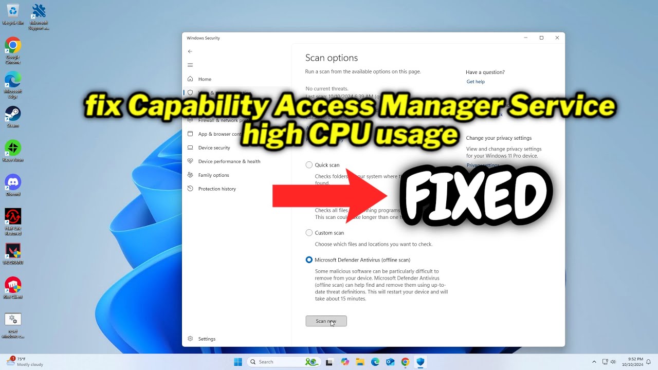 (FIXED) Capability Access Manager Service high CPU usage in Windows 10/11