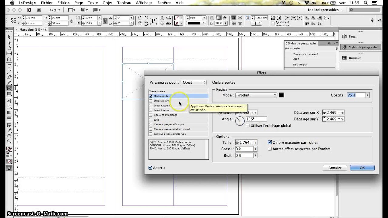 InDesign - Utiliser un gabarit - original