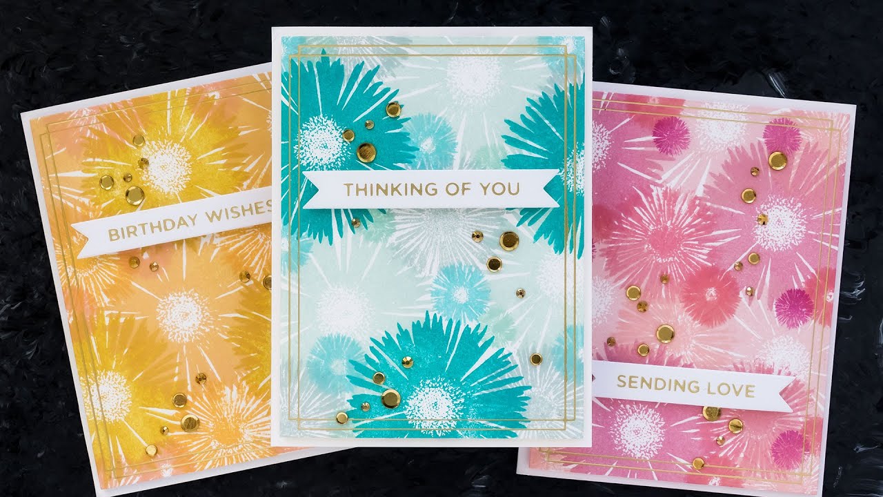 Yippee for Yana: Floral Patterns with Solid Stamps