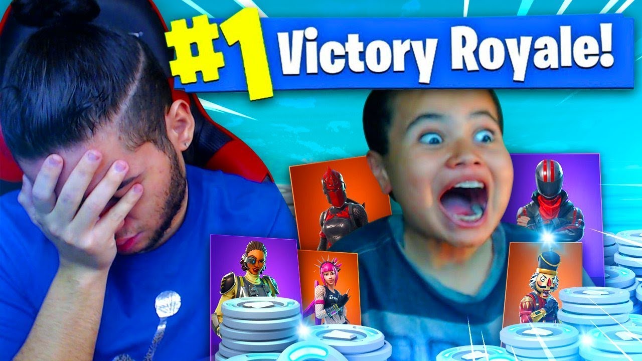 1 KILL = 20,000 VBUCKS FOR MY 9 YEAR OLD BROTHER! 9 YEAR OLD PLAYS SOLO FORTNITE BATTLE ROYALE!