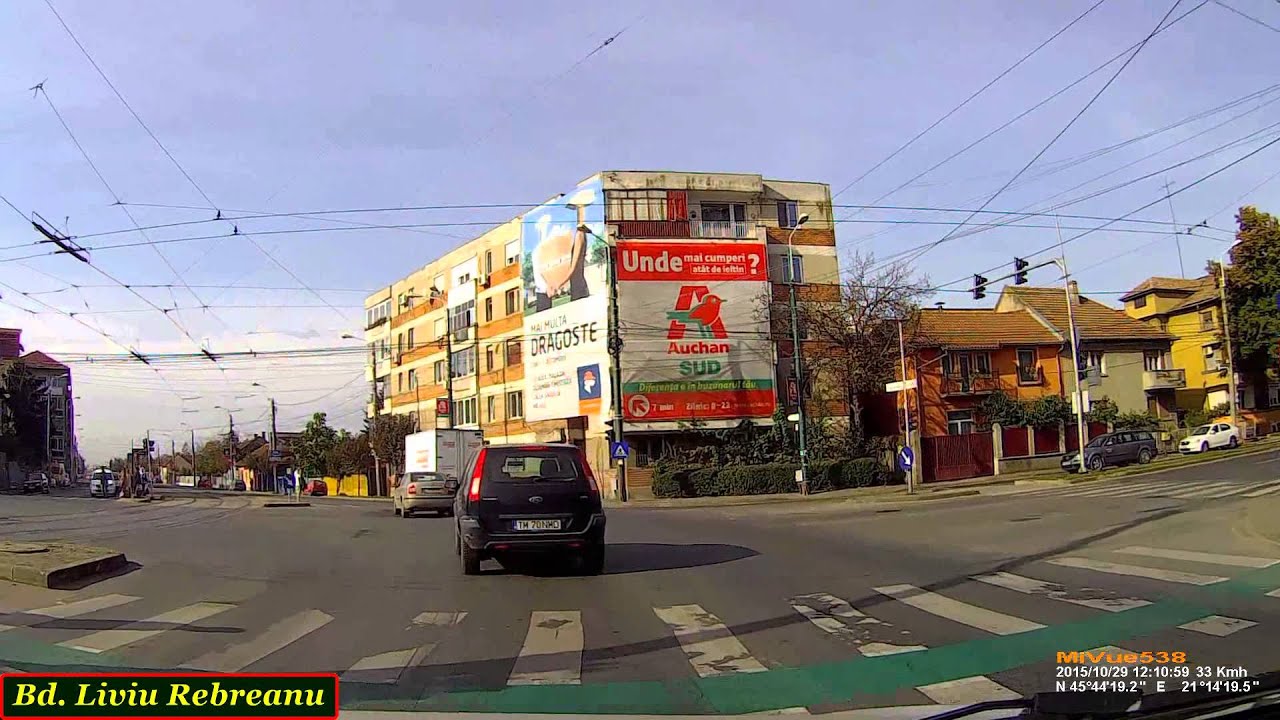 Driving in Timişoara:  Ciarda Roşie - Mehala (Timelapse 2x)