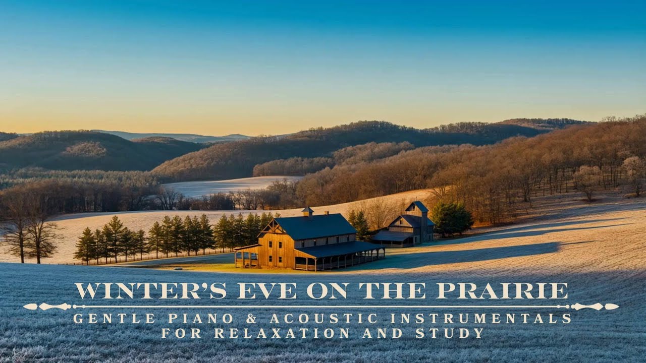 Winter's Eve on the Prairie Gentle Piano and Acoustic Instrumentals for Relaxation and Study