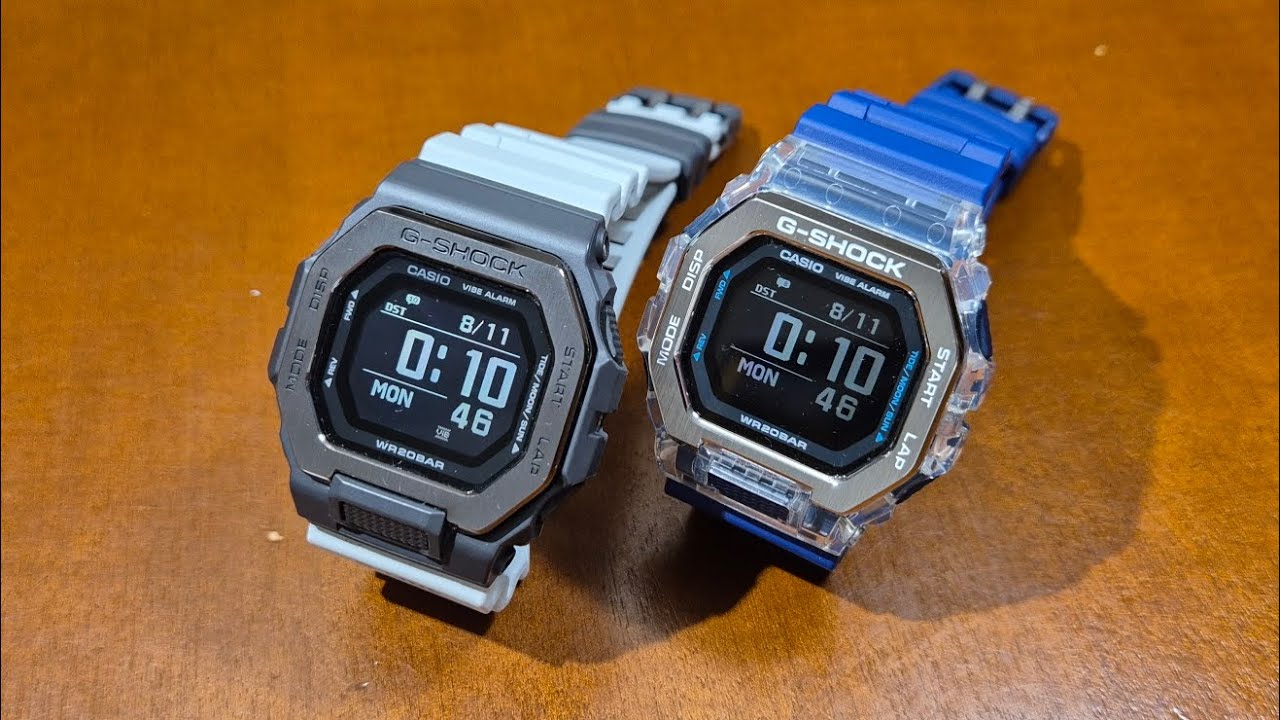 Casio G-Shock G-Lide GBX-100TT-8ER i GBX-100S-2ER - unboxing, recenzja, przymiarka i por&oacute;wnanie [PL]