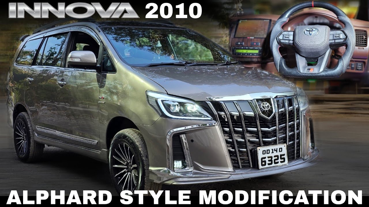 INNOVA 2014 WITH VELLFIRE STYLE BODYKIT ALL THE WAY FROM ORISSA TO SAI AUTO...!!!