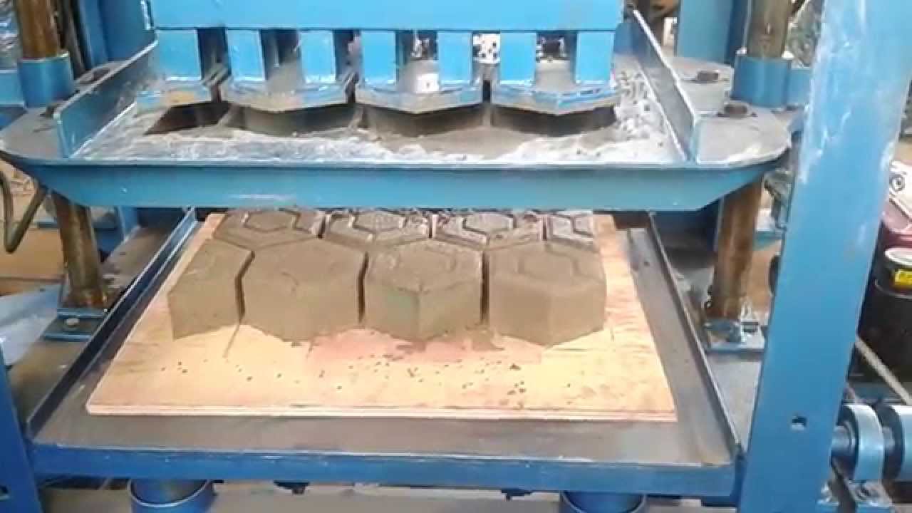 Mesin press hydraulic paving