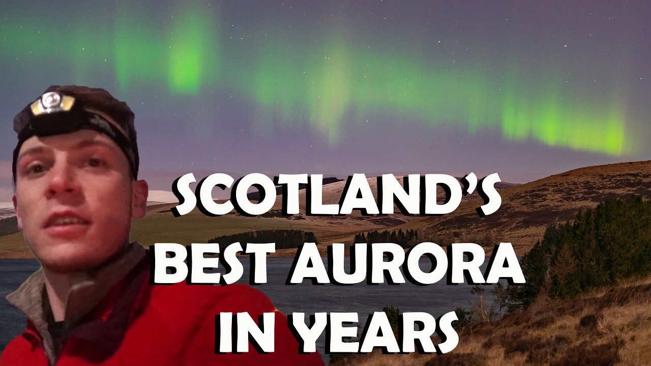 Northern Lights For Hours Over Scotland | Live On Video