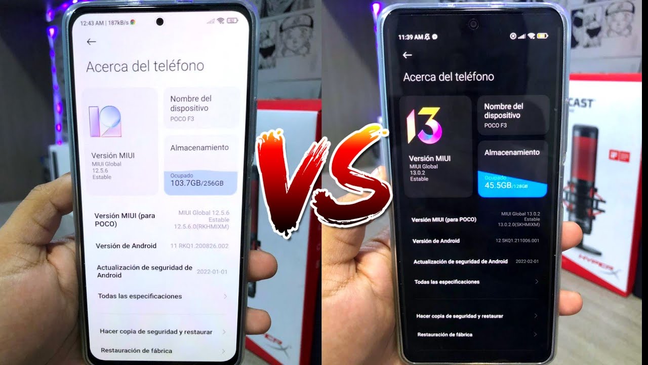 Poco F3 MIUI 12 VS MIUI 13 | benchmarks