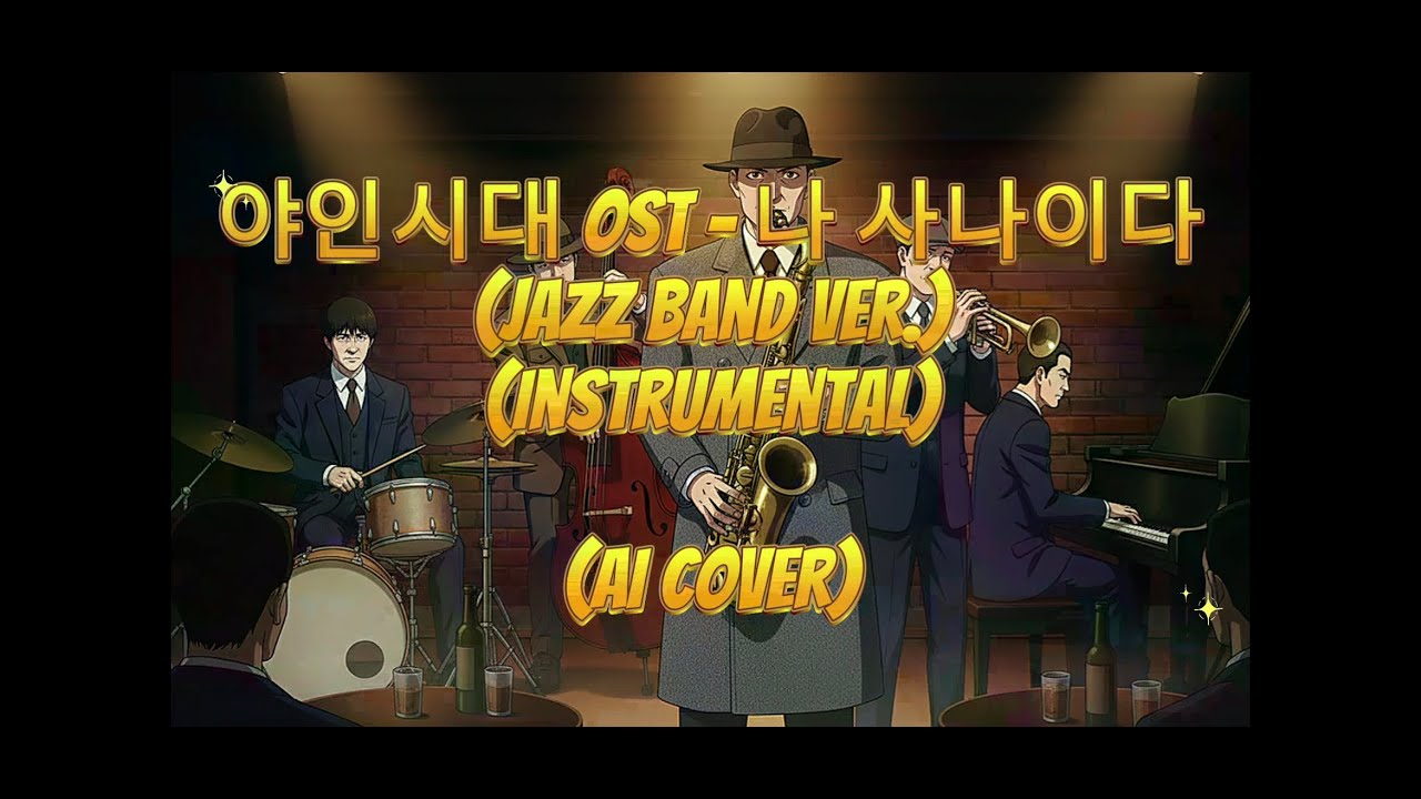 야인시대 OST - 나 사나이다 (재즈 밴드 Ver.) (Instrumental 보컬 없음) [AI 커버]