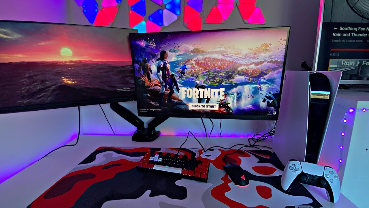 Fortnite on PS5 (Unboxing+120 FPS Gameplay)