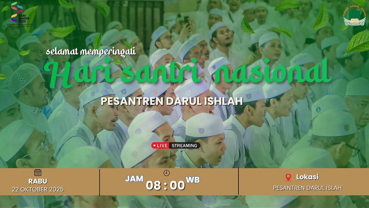 🔴Upacara hari santri nasional - Pondok Pesantren Daarul Ishlah - 22 oktober 2025
