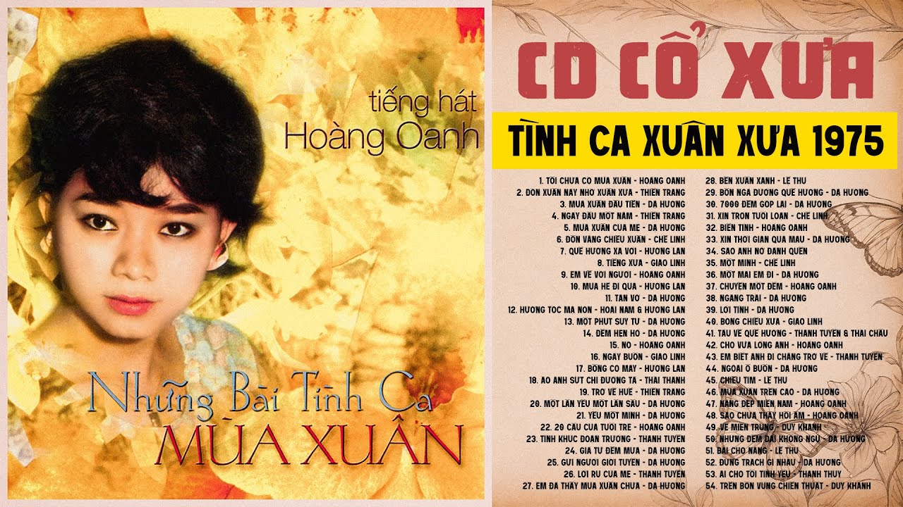 CD Cổ Xưa Tình Ca Xuân Thâu Thanh Trước 1975 - Nhạc Xưa 1975 Hiếm Có Khó Tìm