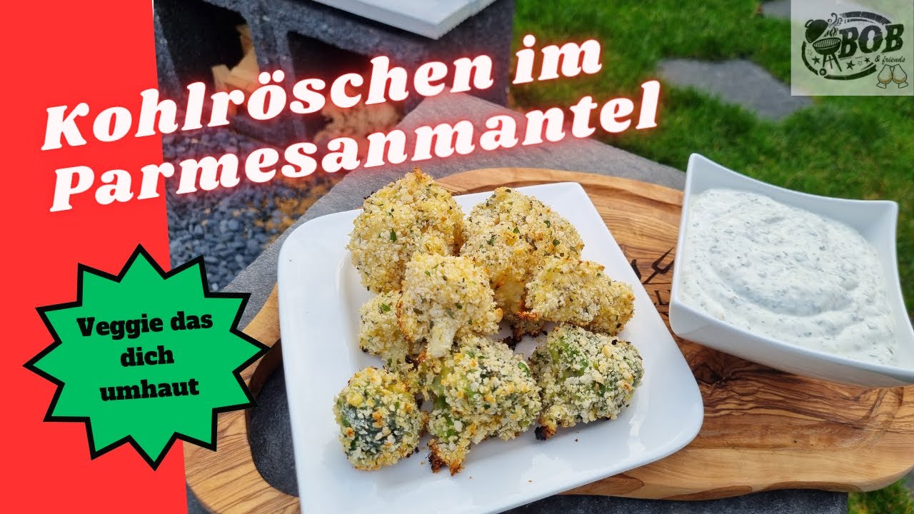 Blumenkohl und Brokkoli im Parmesan Knuspermantel