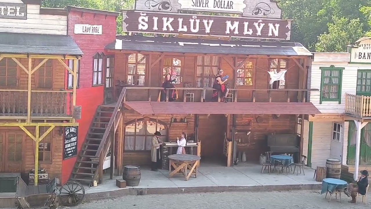 Šiklův mlýn 2024 westernové představení Tři stateční