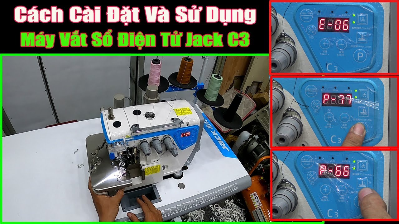 Cách Cài Đặt Tham Số Máy Jack C3 || Cách Reset Nâng Cao || Khóa Tốc Độ ||#nganhmaymac