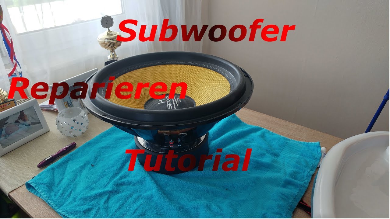 ***Bass Reparieren Tutorial (Subwoofer Reconen)***