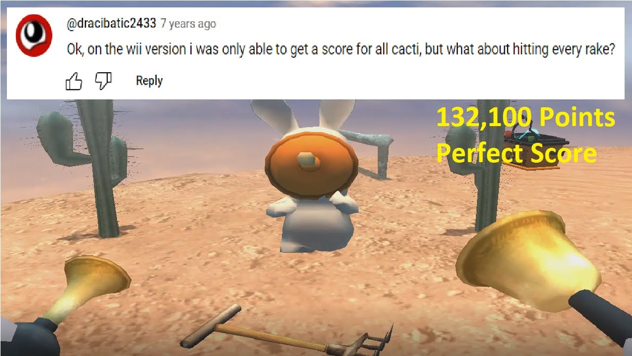 132,100 Points - Bunnies Like Surprises Perfect Score - Rayman Raving Rabbids