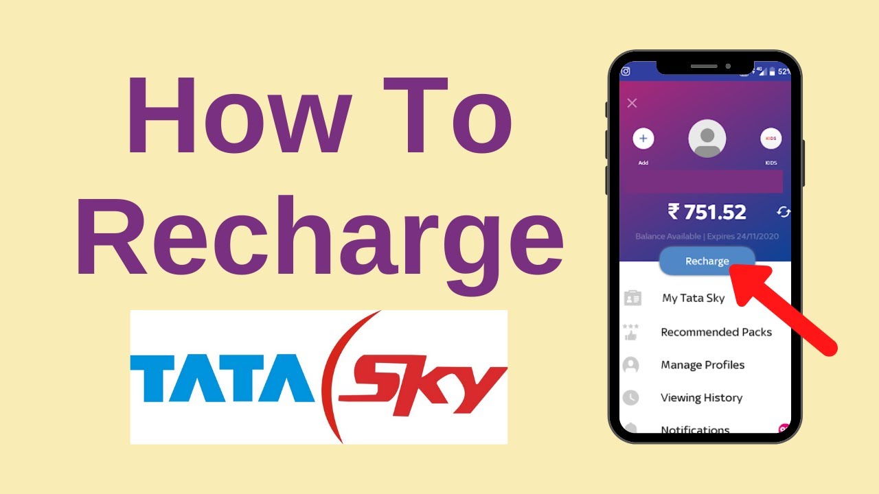 Как пополнить счет Tata Sky с помощью мобильного приложения || Tata Sky Recharge Кайсе Каре