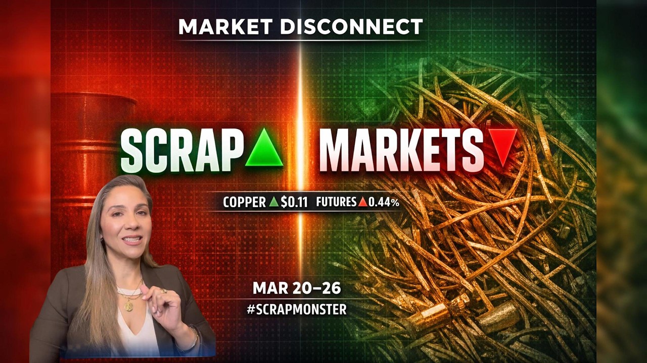 Weekly Scrap Metal Market Report | Copper Scrap ▲$0.11 Outpaces Futures | Mar 20&ndash;26