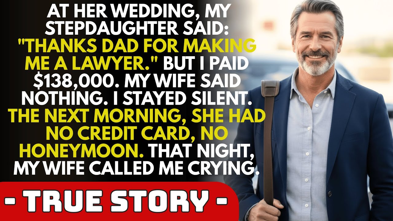 At Her Wedding, My Stepdaughter Said: 