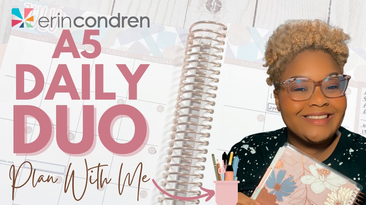 Erin Condren A5 Daily Duo Plan With Me | July 2022