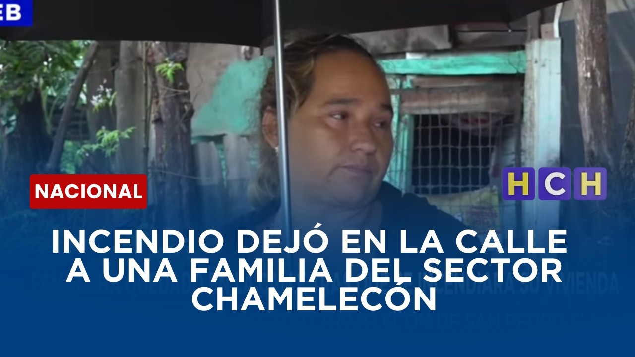 Incendio dejó en la calle a una familia del sector Chamelecón