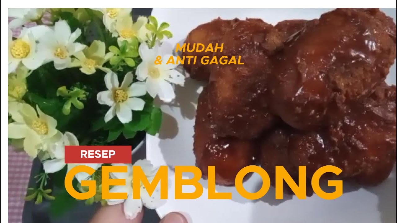RESEP GEMBLONG KETAN PUTIH GULA MERAH//MUDAH DAN ANTI GAGAL//JAJANAN PASAR