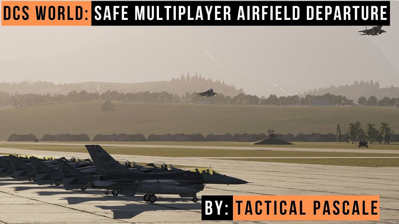 DCS WORLD | Safe multiplayer Airfield Departures