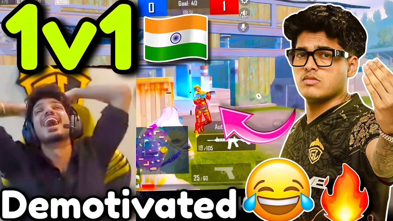 🇮🇳JONATHAN vs ZGOD 1v1 🥵 Zgod Fully Demotivated 🤣