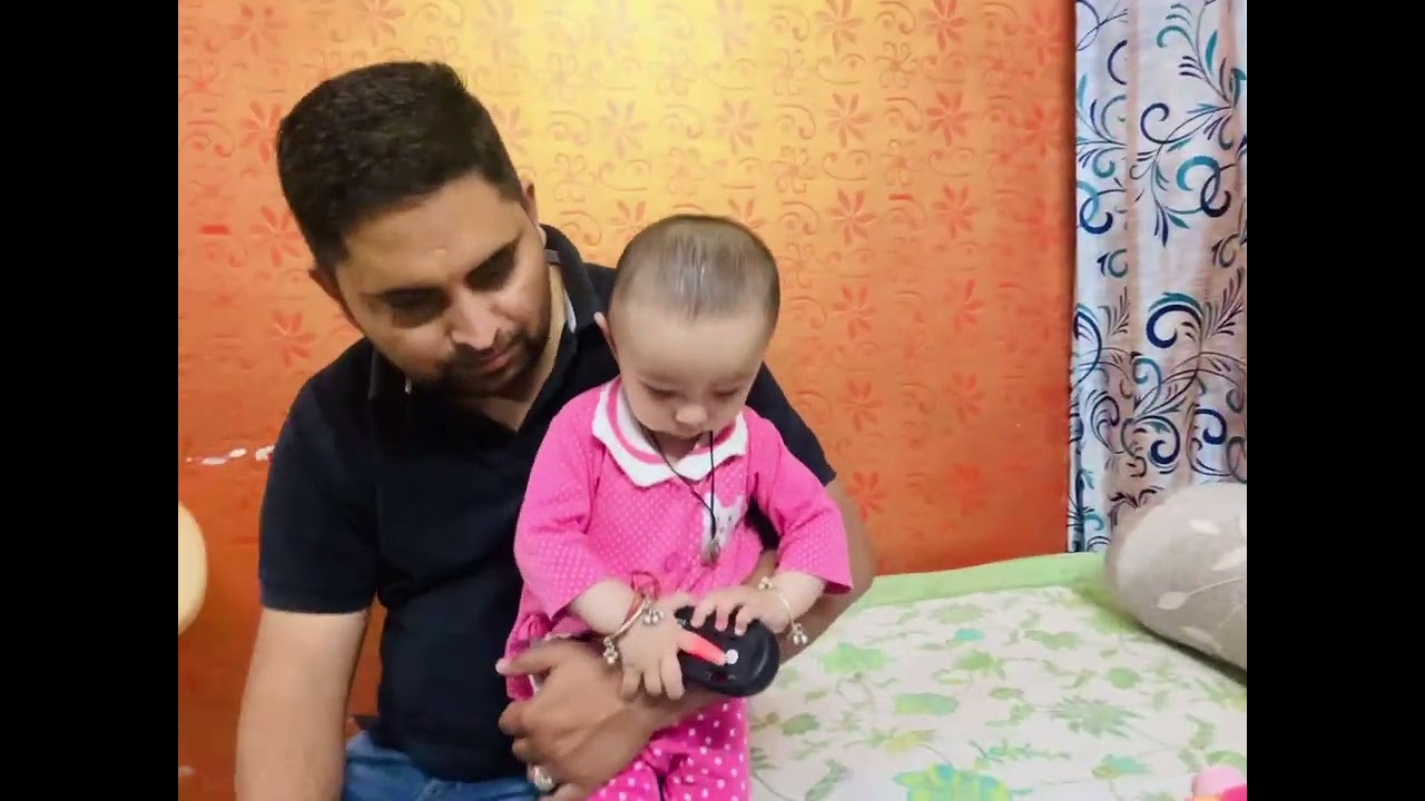 Vihanaa&rsquo;s New Favorite Toy: Laptop Learning with Dad || My Baby First Laptop Experience with Dad