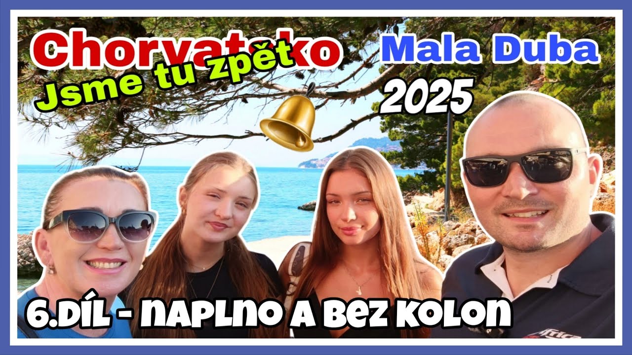 👉 Chorvatsko 2025 – Malá Duba 🐬 Potápění + návrat domů přes sobotní kolony | 6. díl