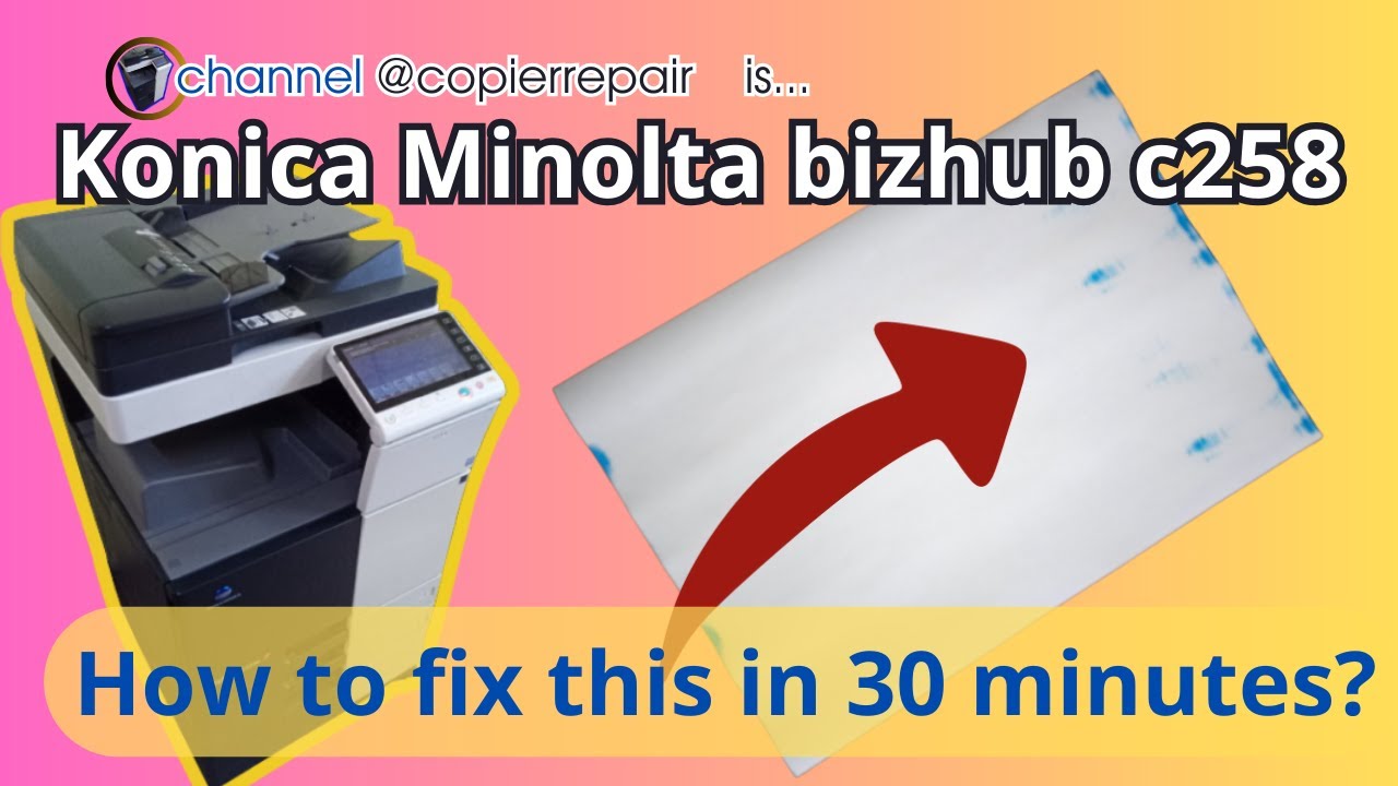Replacing the OPC DRUM. Konica Minolta bizhub c258. #bizhub