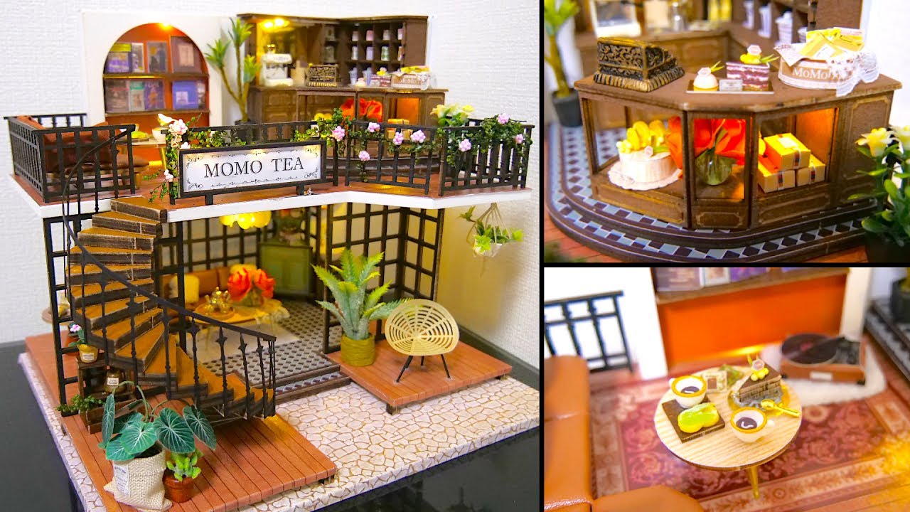 Miniature Dollhouse Kit | FOREST TEASHOP - CUTE ROOM