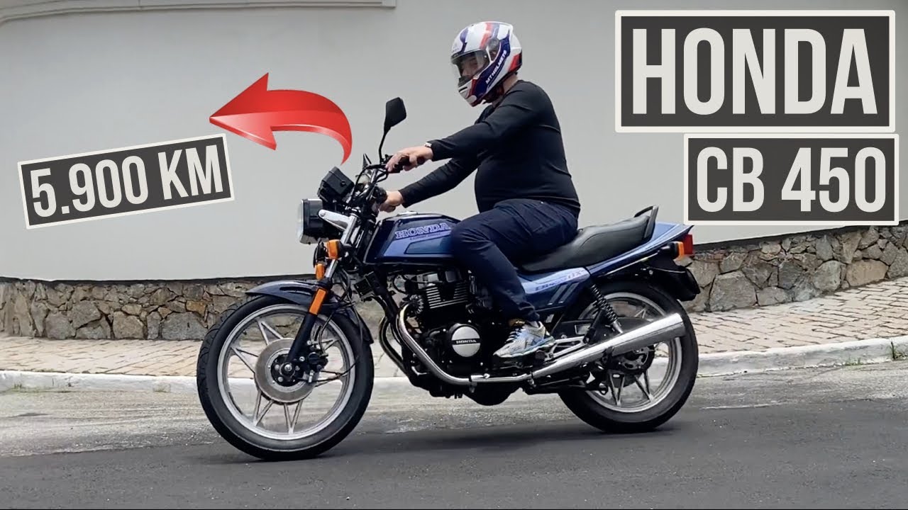 HONDA CB 450 DX: clássica de 1991 marca 6.000 km rodados