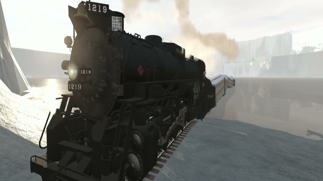 Trainz: Pere Marquette 1225 visits the North Pole