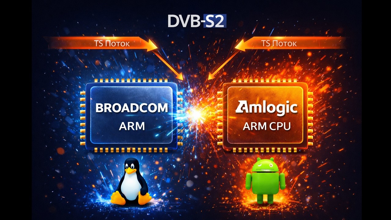 Enigma2 против Android: Почему железо решает всё? Разбор процессоров спутниковых приставок!