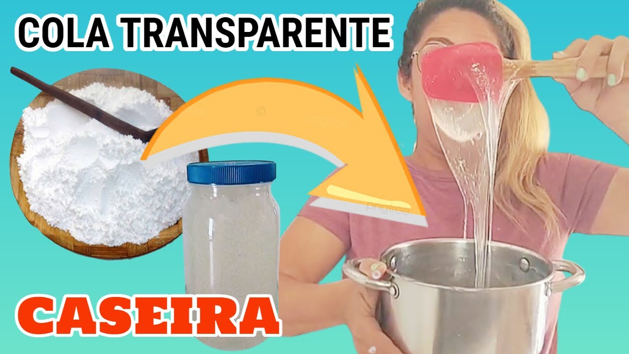 Cola Transparente Caseira incrível com apenas 2 materiais / RECEITA DE MILHÔES