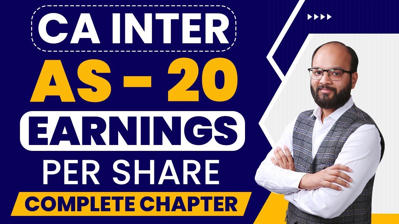 AS 20 Complete Chapter | Earnings Per Share | CA Inter Advanced Accounting | Chandan Poddar | ICAI