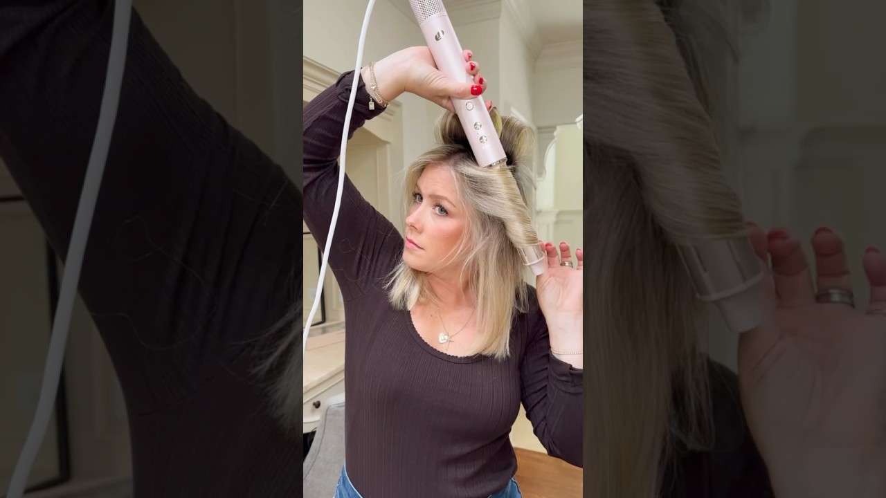 My 20 minute hair routine / (0:22 second time stamp 🙊) // using the @t3micro Aire 360 #hairtutorial