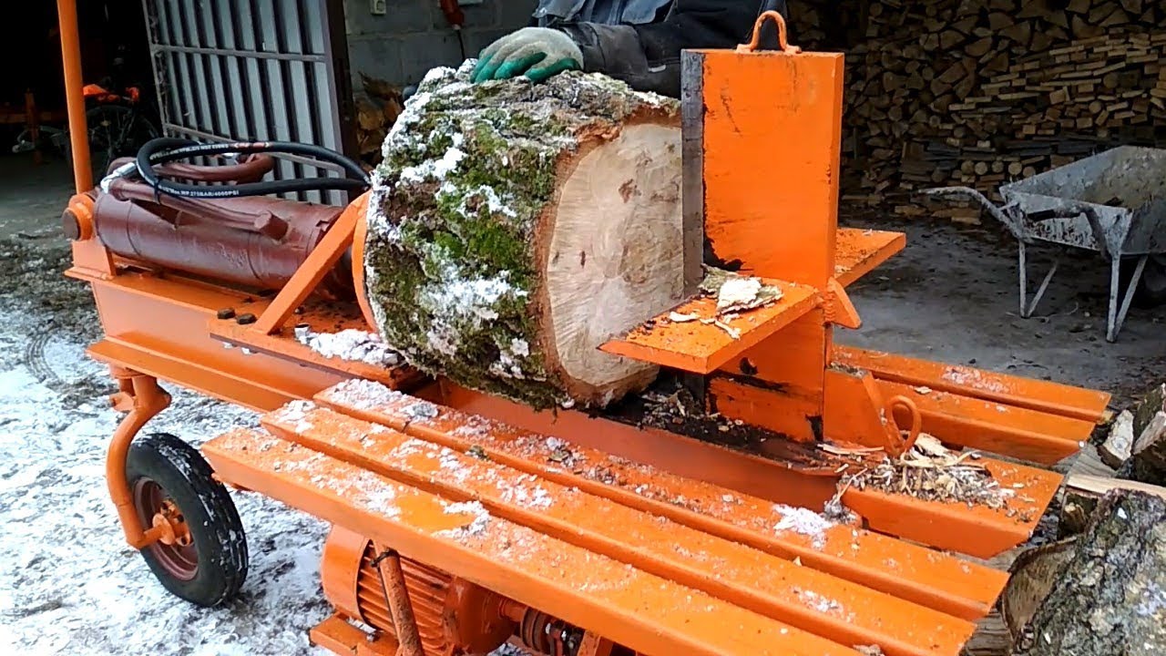Hydrauliczna łuparka domowej roboty. Druga wersja.