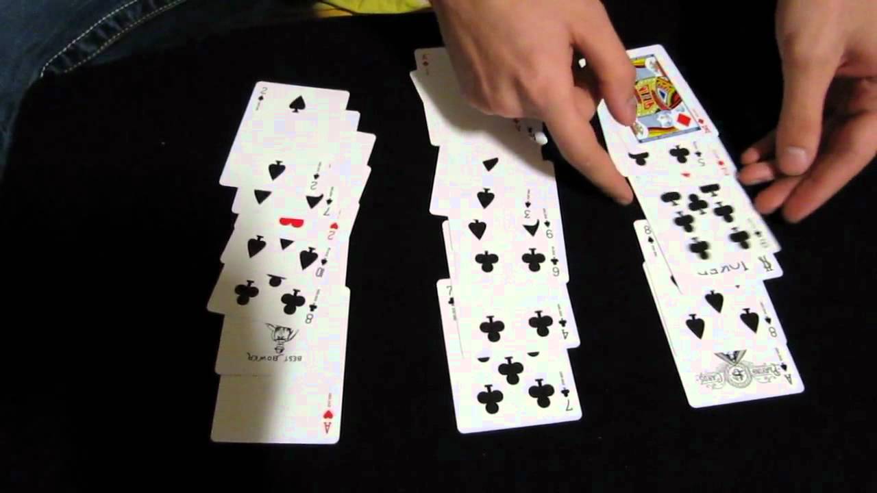 Фокус Трилогия 21 карты Card trick trilogy 21 cards