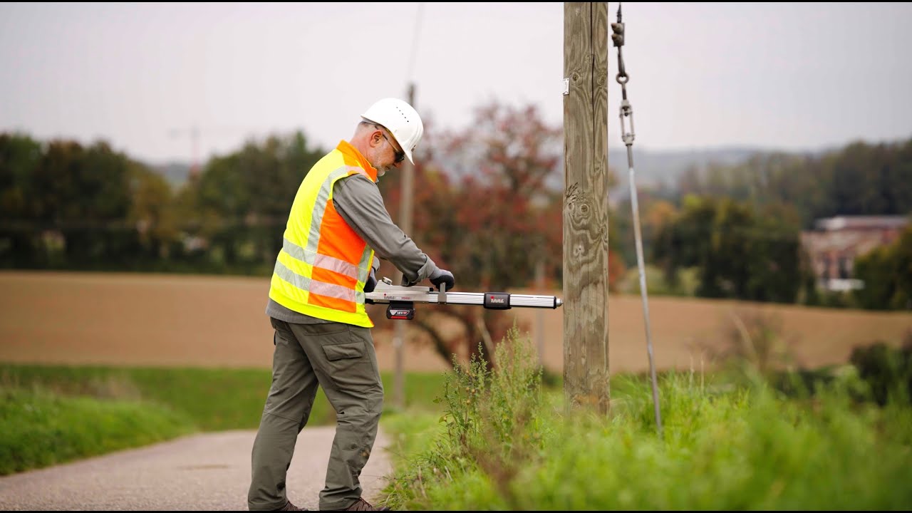 Wooden pole inspections with IML-RESI PowerDrill&reg;