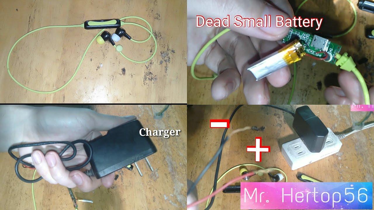 How to fix dead small battery from Bluetooth wireless earphones