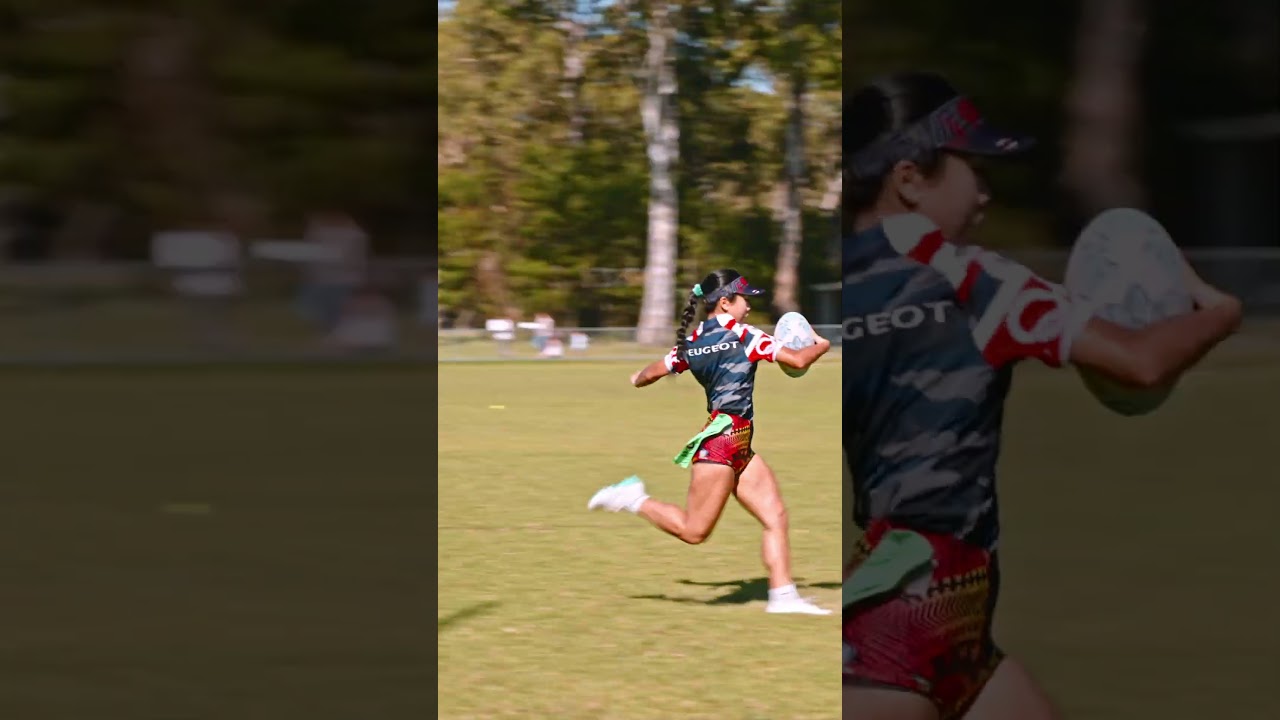 She went back to back with breaking the defence #oztag #rugby #football #sports #highlights #shorts