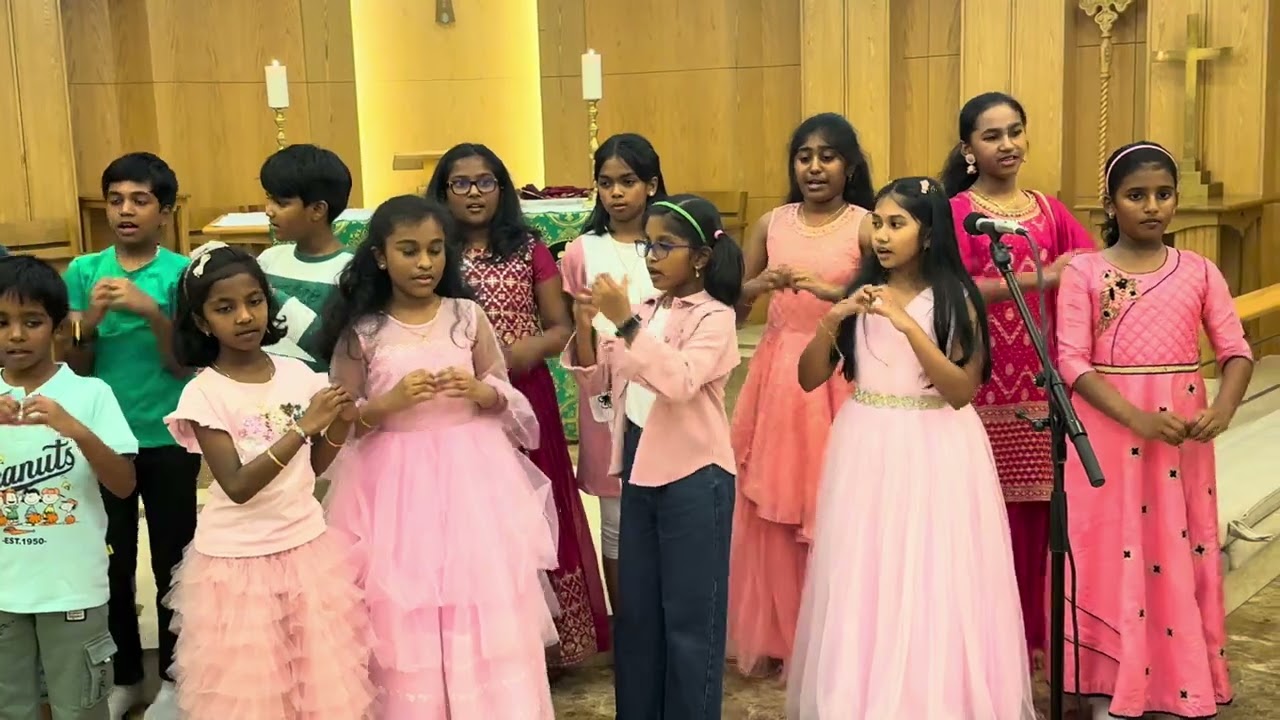 When the Sprit of the Lord comes upon my heart-by Junior Church children,CSI Tamil Parish Abudhabi